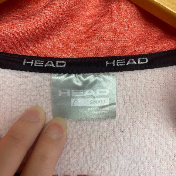 HEAD Womens Pullover Sweatshirt With Zipper Athletic shirt, Orange Size Small - Picture 7 of 10